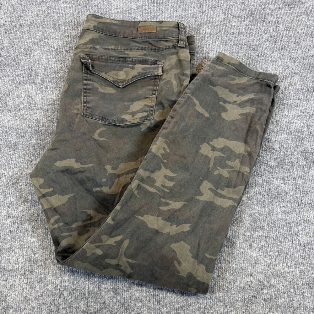 Kut from the Kloth Ankle Skinny Camo Cotton Green Size 16 Gorpcore Indiesleaze